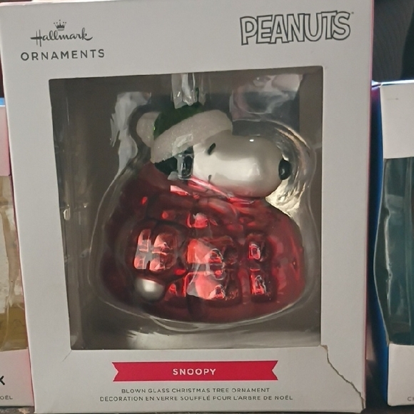 Hallmark Peanuts and Stitch Holiday Ornaments - Red, Blue, White - Picture 2 of 4